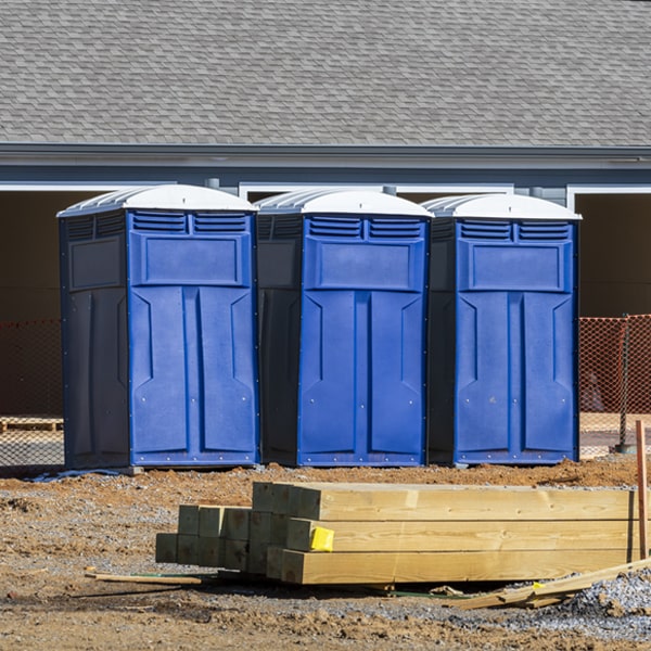 how do you dispose of waste after the portable toilets have been emptied in Anderson